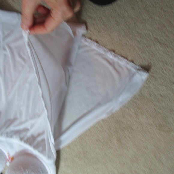 NWT push up babydoll  & panty white set L - Picture 11 of 16